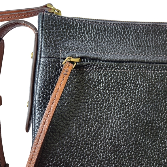 FOSSIL crossbody leather purse black - Picture 9 of 16